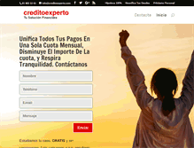 Tablet Screenshot of creditoexperto.com